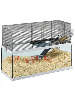 Скляна клітка для щурів, мишей та піщанок Ferplast Gabry 79 х 30,5 х 51,4 см - 80 | 6611594