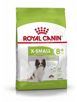 Royal Canin X-Small Adult 8+ сухой корм для миниатюрных собак до 4 кг от 8 лет 1.5 кг. | 6611694