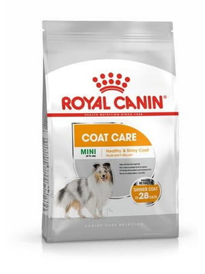 Royal Canin Mini Coat Care сухой корм для собак до 10 кг с тусклой жесткой шерстью 1 кг. | 6611696