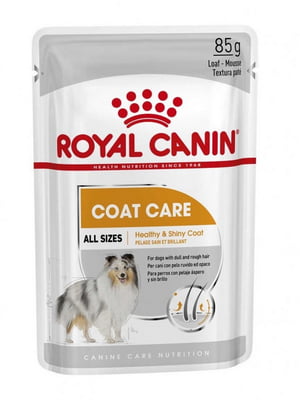 Royal Canin Coat Care влажный корм для собак с тусклой и жесткой шерстью 85 г х 12 шт | 6611750