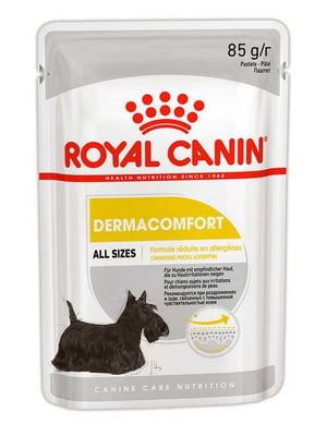 Royal Canin Dermacomfort корм для собак с чувствительной кожей 85г х 12шт | 6611751