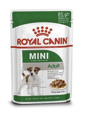 Royal Canin Mini Adult влажный корм для маленьких собак до 10 кг от 10 м. 85 г х 12 шт | 6611754