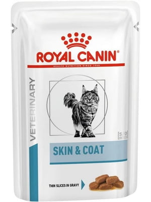 Royal Canin Skin Coat корм для кішок при дерматозі та випаданні вовни 85гх12шт | 6611883