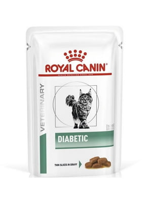 Royal Canin Diabetic вологий корм для кішок при цукровому діабеті 85 г х 12 шт | 6611886