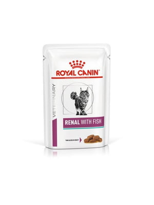 Royal Canin Renal with Fish влажный корм для кошек при заболеваниях почек 85 г х 12 шт | 6611890