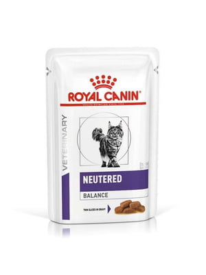 Royal Canin Neutered Balance 85 гх12 шт влажный корм (в соусе) для полных котов | 6611892