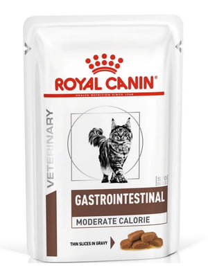 Royal Canin Gastrointestinal Moderate Calorie 12шт вологий корм для кішок для ШКТ | 6611894