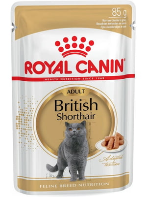 Royal Canin British Shorthair влажный корм для кошек породы британская 85г х 12шт | 6611902