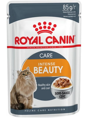 Royal Canin Intense Beauty Gravy вологий корм для котів для шкіри та вовни 85г х 12шт | 6611905
