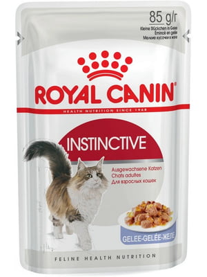 Royal Canin Instinctive Jelly влажный корм для кошек от 12 мес. 85 г х 12 шт | 6611907