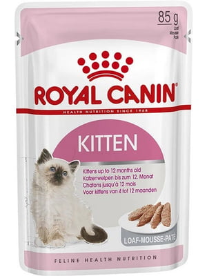 Royal Canin Kitten Loaf вологий корм для кошенят до 12 міс. 85 г х 12 шт | 6611915