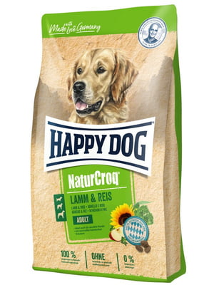 Happy Dog Naturcroq Lamm Reis сухий корм для собак при слабкому травленні 4 кг. | 6611927