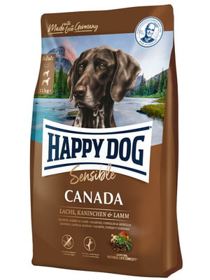 Happy Dog Sensible Canada сухий корм без злаків для собак при алергії на корм 1 кг. | 6611940