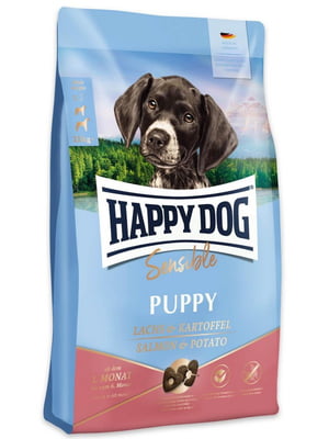 Happy Dog Sensible Puppy сухой корм для щенков средних и больших пород от 4 недель 1 кг. | 6611961