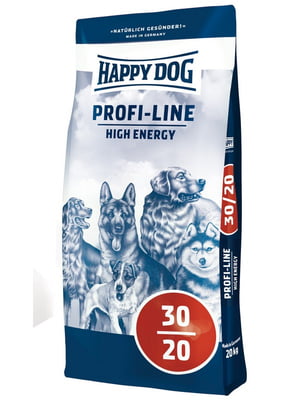 Happy Dog Profi-Line High Energy 30/20 сухий корм для робочих собак | 6611987