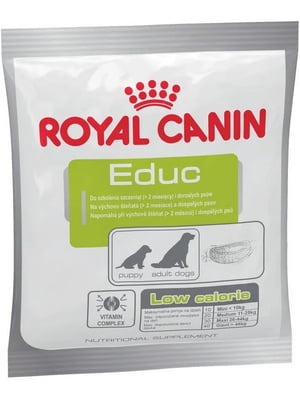 Royal Canin Educ Canine 50гх12шт ласощі для собак та цуценят для заохочення при дресируванні | 6612013