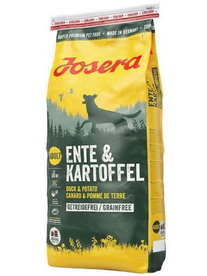 Josera Ente &amp; Kartoffel сухий беззерновий корм для дорослих собак | 6612020