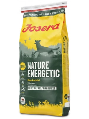 Josera Nature Energetic сухий беззерновий корм для активних собак без картоплі | 6612036