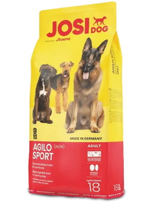 JosiDog Agilo Sport сухий корм для дорослих спортивних собак без глютену | 6612041