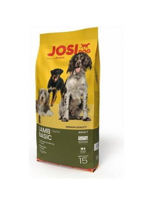 JosiDog Lamb Basic сухой корм для взрослых собак всех пород с ягненком 15 кг. | 6612050