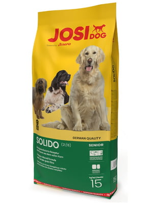 JosiDog Solido сухой корм для стареющих и менее активных собак всех пород 15 кг. | 6612056