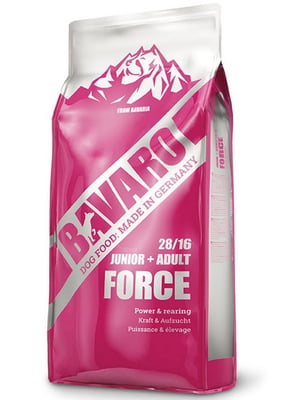 Bavaro Junior + Adult Force 28/16 сухий корм для цуценят та собак з високою активністю | 6612061