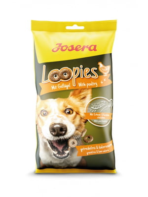 Josera Loopies Geflügel лакомство перекус для собак всех пород с птицей без зерновых | 6612062