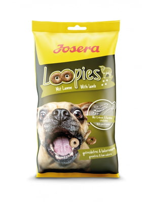 Josera Loopies Lamm ласощі перекус для собак усіх порід з ягнятком без зернових | 6612063