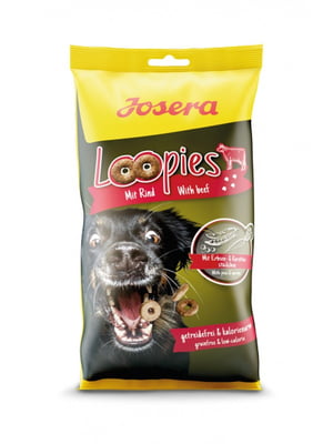 Josera Loopies Rind ласощі перекус для собак усіх порід з яловичиною без зернових | 6612064