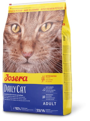 Josera DailyCat сухий корм беззерновий для дорослих кішок з свійським птахом Вага: 4.25 кг. | 6612075