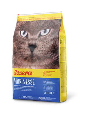 Josera Marinesse сухой корм для взрослых кошек гипоаллергенный с лососем 2 кг. | 6612079
