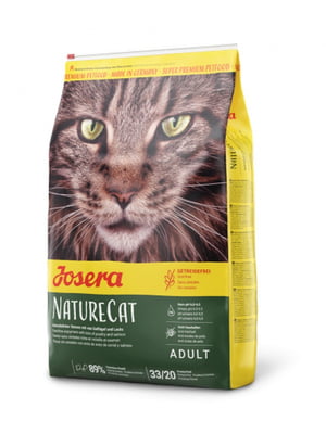 Josera NatureCat сухий корм беззерновий для котів з 6 місяців з домашнім птахом та лососем | 6612085