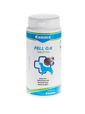 Canina Fell OK таблетки з біотином для цуценят та собак різного віку | 6612200