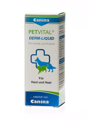 Canina Petvital Derm Liquid тонік для шкіри та вовни для собак та кішок | 6612220