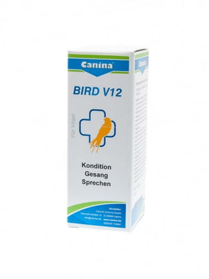 Canina BIRD V12 мультивітамінна добавка для птахів сприяє співу та мовленню | 6612245