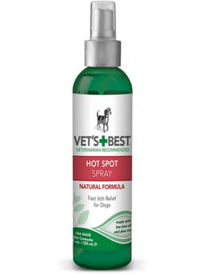Vet`s Best Hot Spot Spray спрей для устранения раздражений и воспалений для собак | 6612252