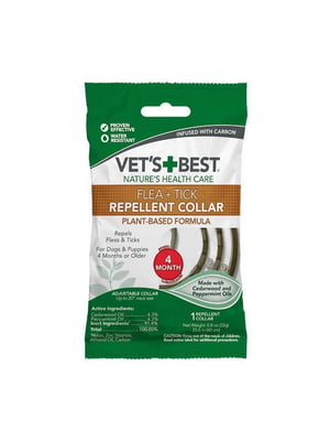 Vet`s Best Flea Tick Repellent Dog Collar нашийник від бліх та кліщів для собак | 6612272