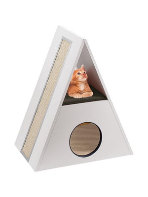 Игровой домик с когтеточкой и местом для сна для котов Ferplast Merlin | 6612335