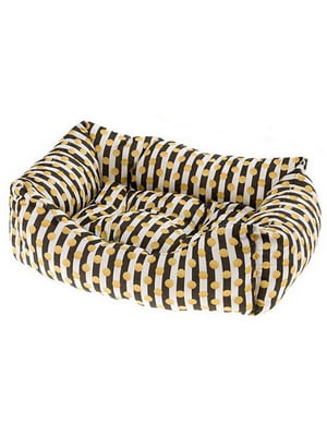 Лежак - диван для собак і кішок Ferplast Coccolo З 55 x 45 xh 20 cm - COCCOLO C 50, Чорний з білим | 6612537