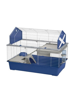 Клітина для кроликів та гризунів з аксесуарами та наклейками Ferplast Barn 100 Синій | 6612671