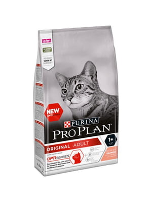 Purina Pro Plan Original Adult Salmon (Пурина Про Палан Ориджинл Эдалт Салмон) сухой корм для кошек с лососем | 6612730
