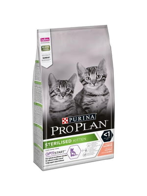 Purina Pro Plan Sterilised Kitten Salmon для стерилізованих кошенят 1.5 кг. | 6612739