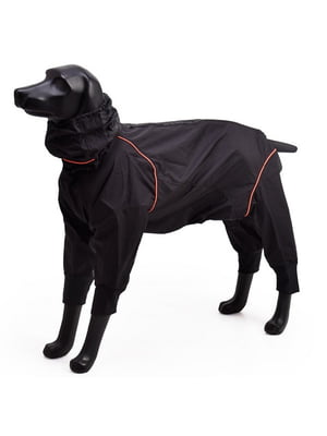 Комбінезон дощовик водонепроникний для собак BlackDoggy VC19-JK009 M/L, Чорний | 6612789