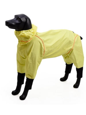 Комбінезон дощовик водонепроникний для собак BlackDoggy VC19-JK009 L, Жовтий | 6612790