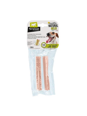 Жувальні палички для собак із смаком шинки Ferplast GoodBite Natural Ham М - 2 шт. - 2,2 x 2,1 xh 12 cm | 6612838