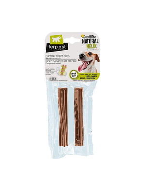 Жувальні палички для собак із смаком яловичини Ferplast GoodBite Natural Beef М - 2 шт. - 2,2 x 2,1 xh 12 cm | 6612842