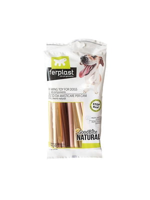 Жувальні палички для собак із різними смаками Ferplast GoodBite Natural Stick Bag | 6612847