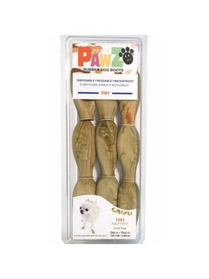 Резиновые носки - обувь для собак PAWZ TINY, Камуфляж | 6612876