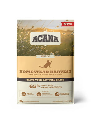 Acana Homestead Harvest Cat сухой корм с мясом птицы для взрослых котов всех пород | 6612928