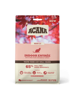 Acana Indoor Entrée Cat сухой корм с птицей и кроликом для домашних котов всех пород | 6612931